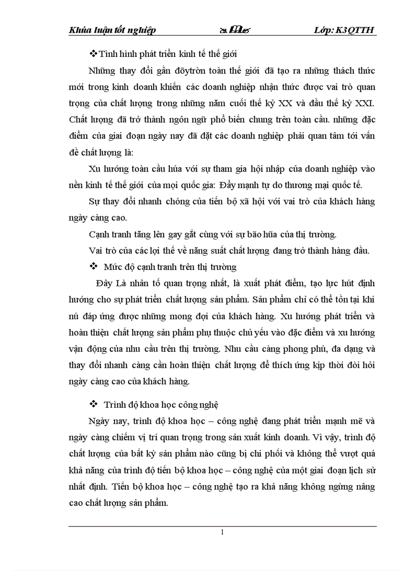 image for page Thực trạng chất lượng sản phẩm và vấn đề quản lý chất lượng tại Chi nhánh công ty Cổ phần Gang Thép Thái Nguyên Xí nghiệp Năng lượng
