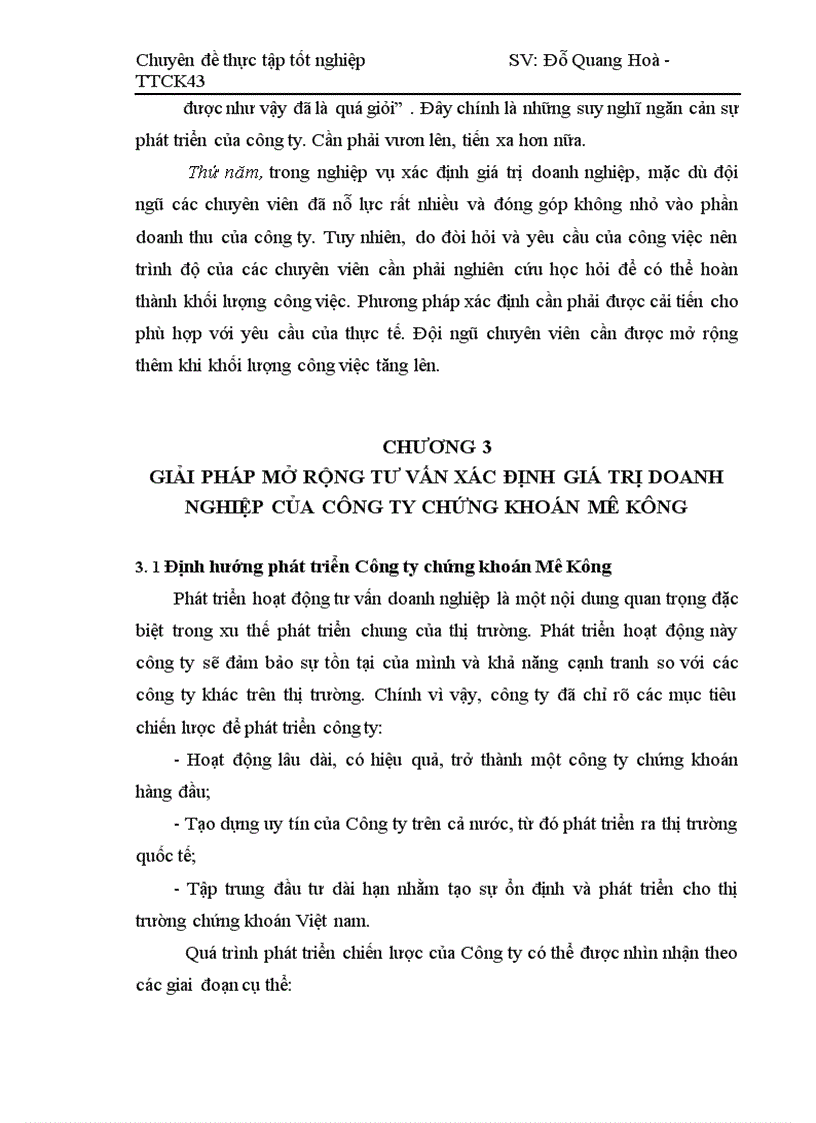 image for page Thực trạng tư vấn xác định giá trị doanh nghiệp tại công ty chứng khoán Mê Kông TTCK