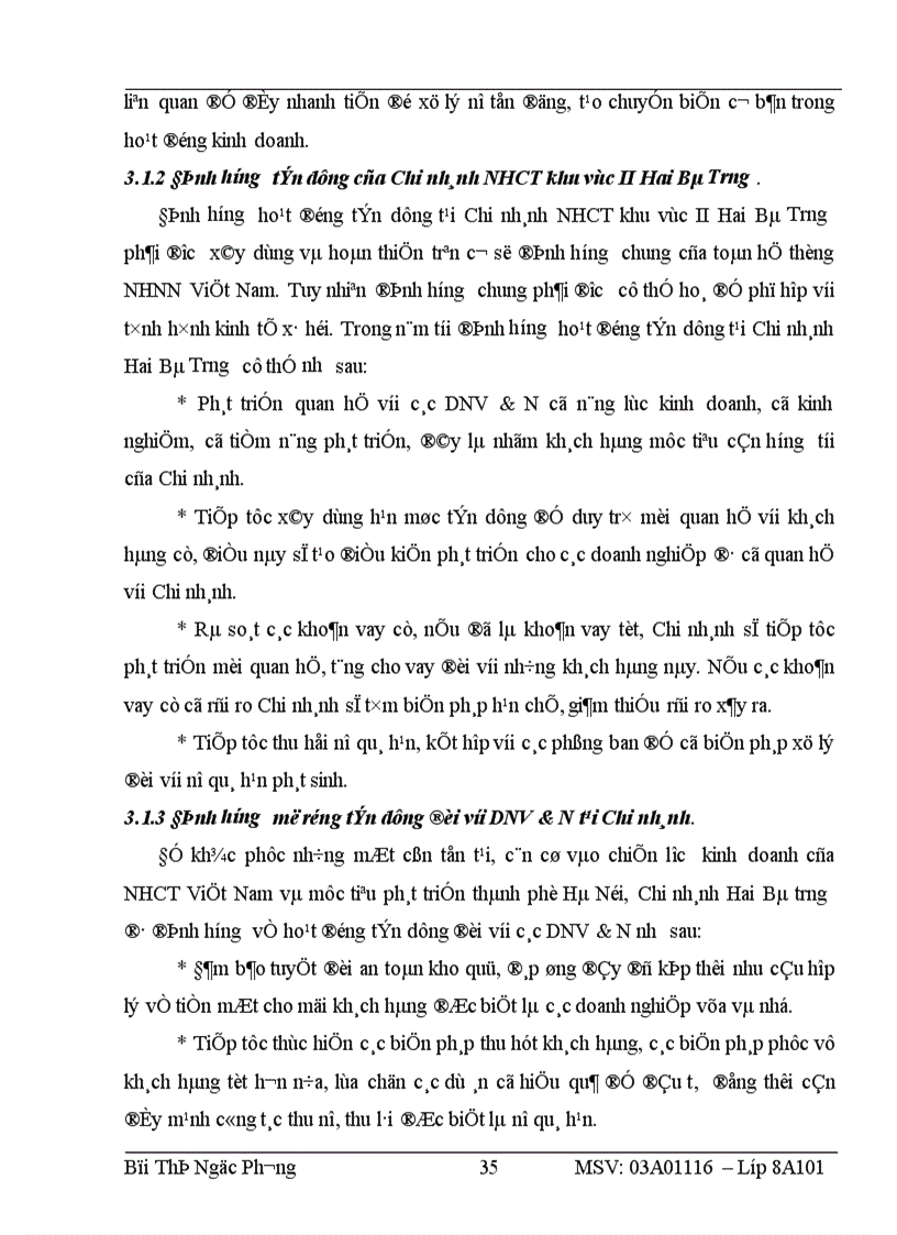 image for page Nâng cao chất lượng tín dụng đối với doanh nghiệp vừa và nhỏ tại chi nhánh ngân hàng công thương khu vực II Hai Bà Trưng