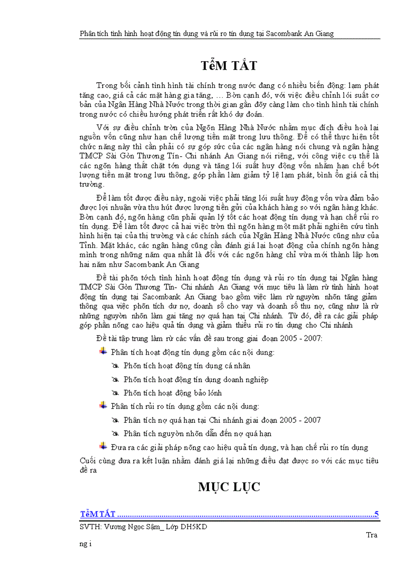 image for page Phân tích tình hình hoạt động tín dụng và rủi ro tín dụng tại ngân hàng tmcp sài gòn thương tín chi nhánh an giang