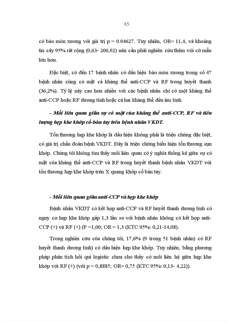 image for page Nghiên cứu đặc điểm một số tự kháng thể trong bệnh viêm khớp dạng thấp tại Bệnh viện Đa khoa Trung ương Cần thơ