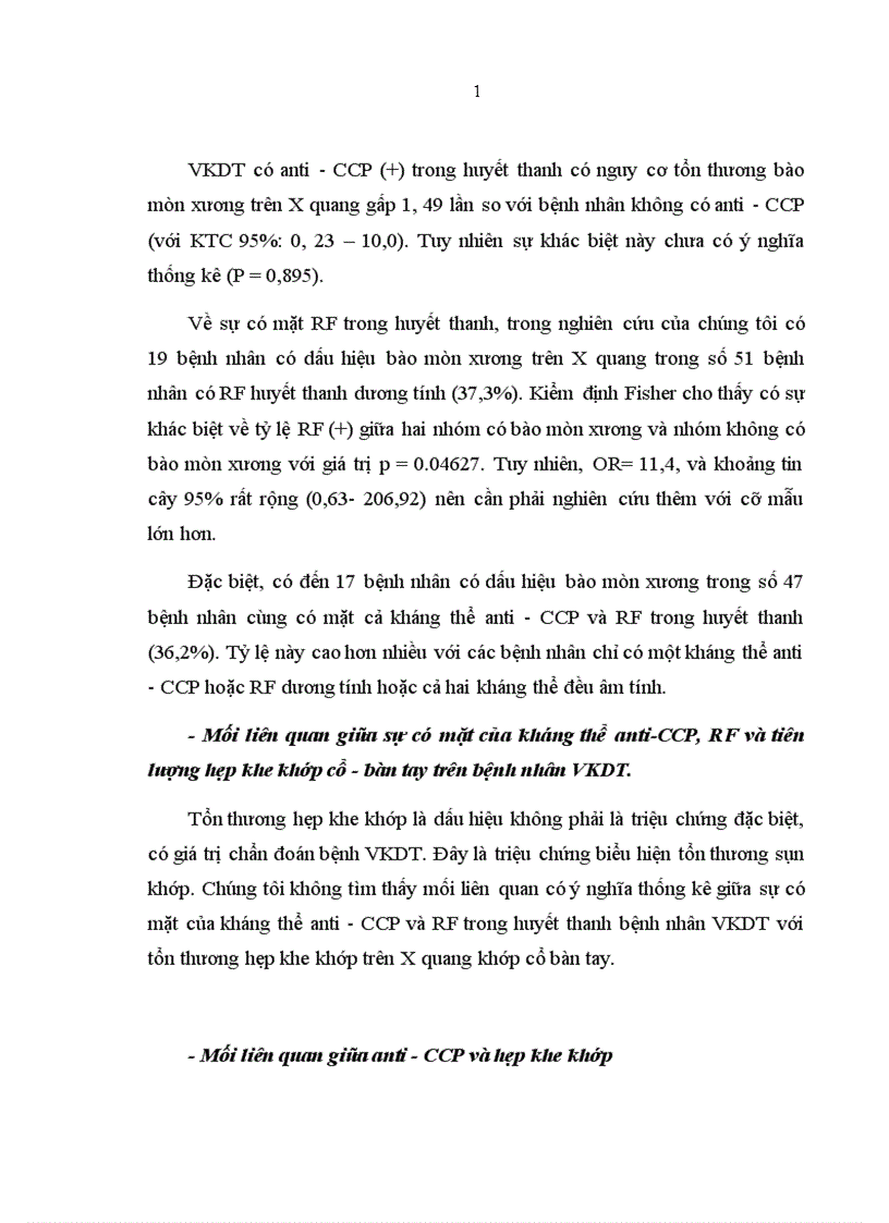 image for page Nghiên cứu đặc điểm một số tự kháng thể trong bệnh viêm khớp dạng thấp tại Bệnh viện Đa khoa Trung ương Cần thơ