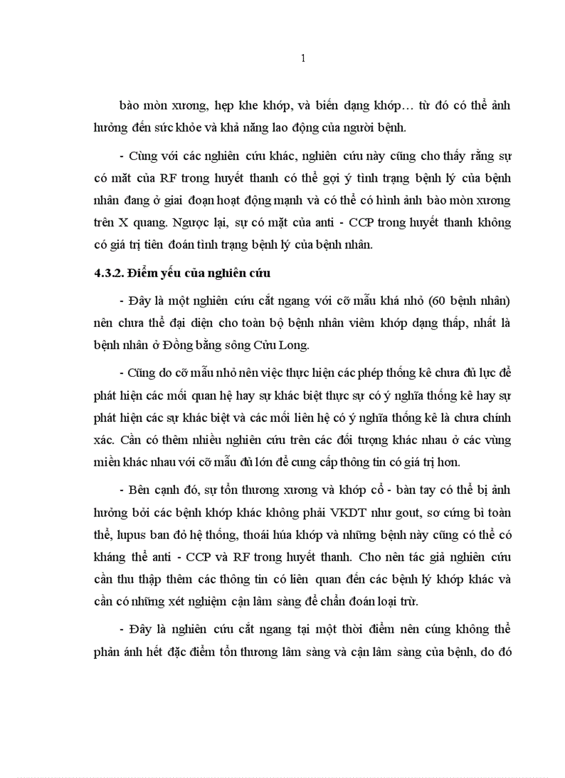 image for page Nghiên cứu đặc điểm một số tự kháng thể trong bệnh viêm khớp dạng thấp tại Bệnh viện Đa khoa Trung ương Cần thơ