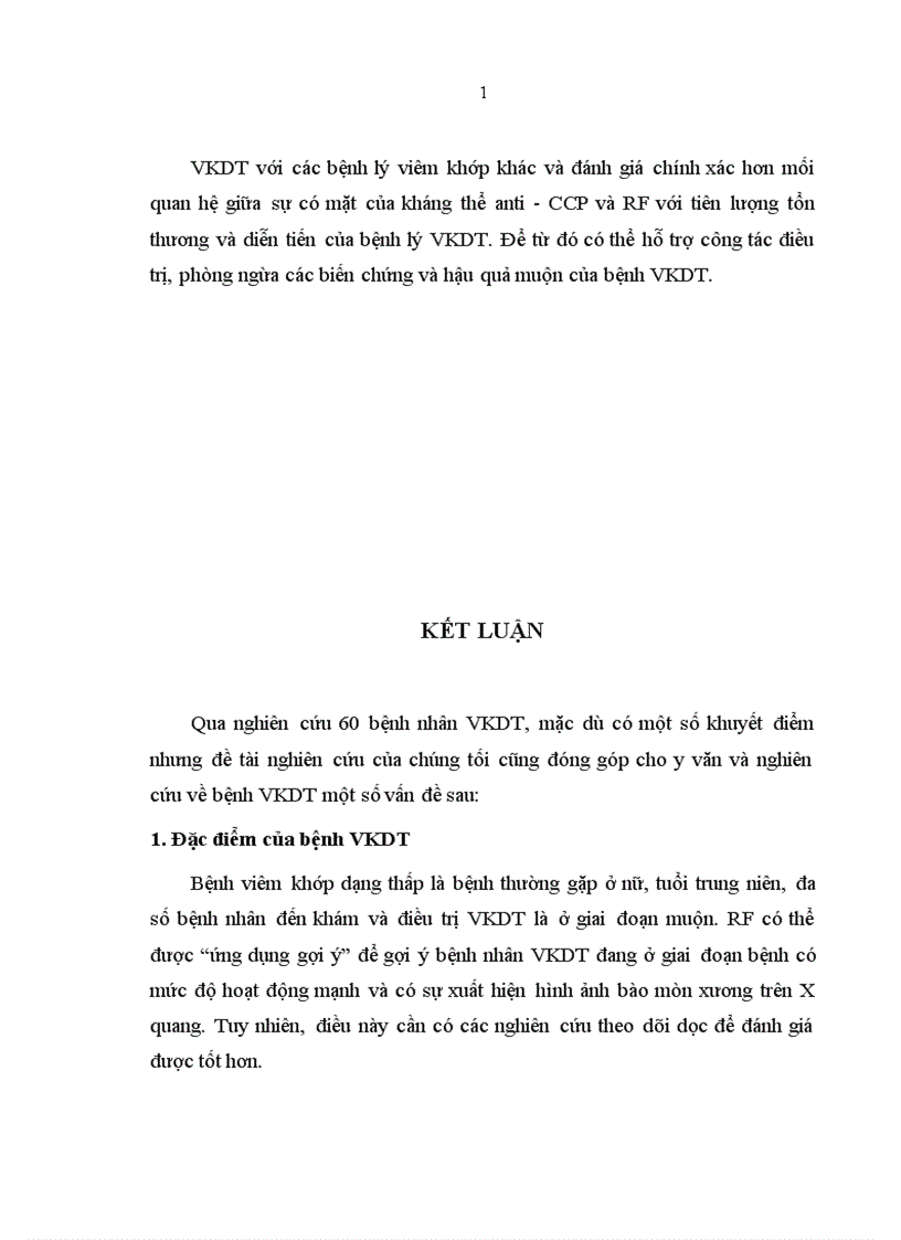 image for page Nghiên cứu đặc điểm một số tự kháng thể trong bệnh viêm khớp dạng thấp tại Bệnh viện Đa khoa Trung ương Cần thơ