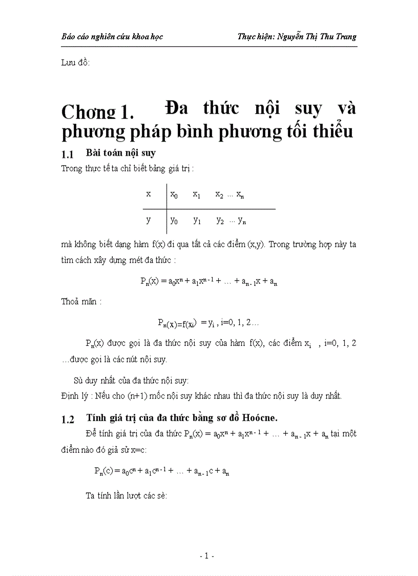 image for page Đa thức nội suy và phương pháp bình phương tối thiểu