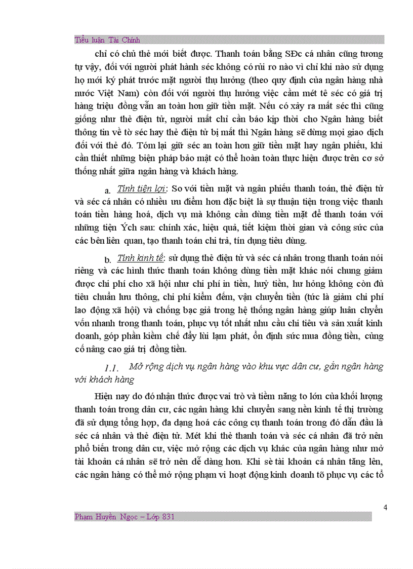 image for page Vai trò của việc thanh toán bằng thẻ điện tử và séc cá nhân trong nền kinh tế thị trường