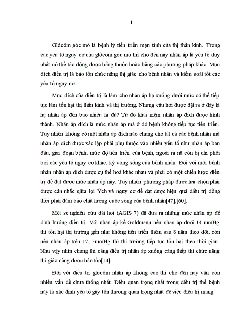 image for page Đánh giá tình hình điều trị glôcôm góc mở tại khoa Glôcôm Bệnh viện Mắt Trung ương trong 5 năm từ 2004 2008