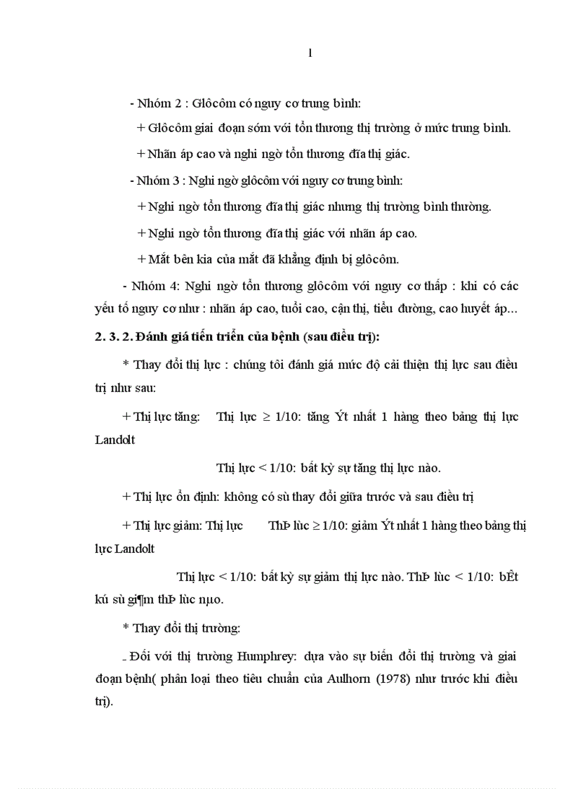 image for page Đánh giá tình hình điều trị glôcôm góc mở tại khoa Glôcôm Bệnh viện Mắt Trung ương trong 5 năm từ 2004 2008