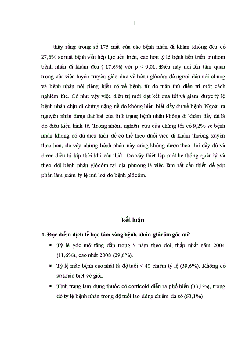 image for page Đánh giá tình hình điều trị glôcôm góc mở tại khoa Glôcôm Bệnh viện Mắt Trung ương trong 5 năm từ 2004 2008