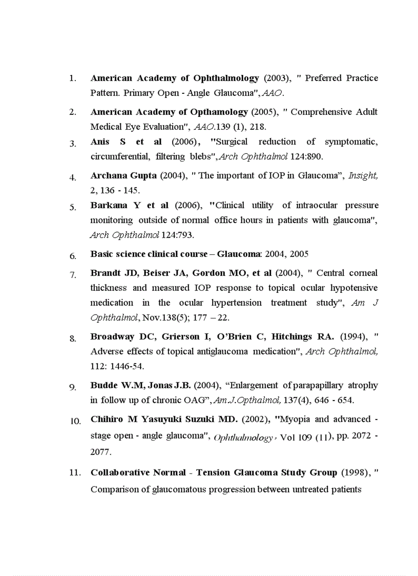 image for page Đánh giá tình hình điều trị glôcôm góc mở tại khoa Glôcôm Bệnh viện Mắt Trung ương trong 5 năm từ 2004 2008