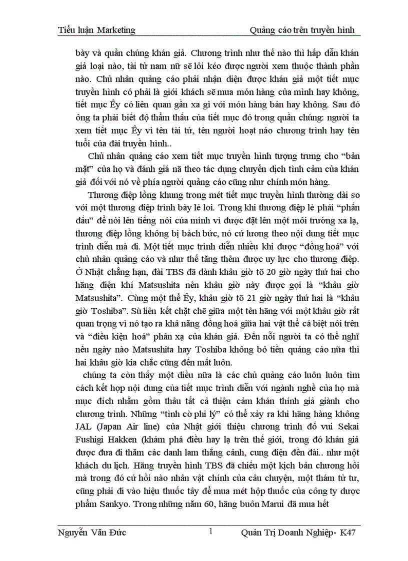 image for page Marketing Quảng cáo trên truyền hình 1