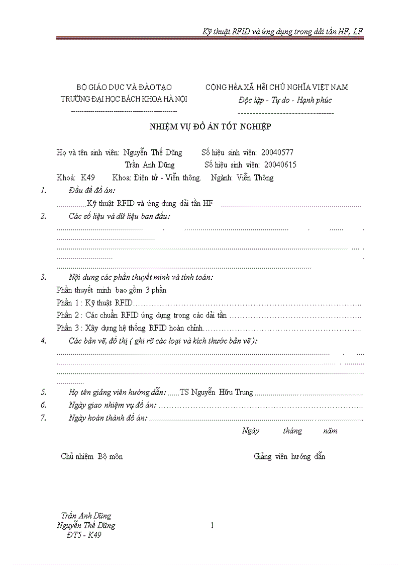 image for page Kỹ thuật RFID và ứng dụng trong dải tần HF và LF