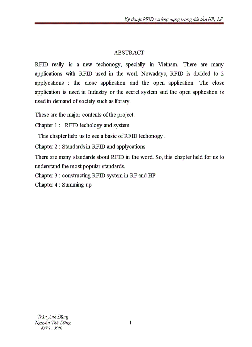 image for page Kỹ thuật RFID và ứng dụng trong dải tần HF và LF