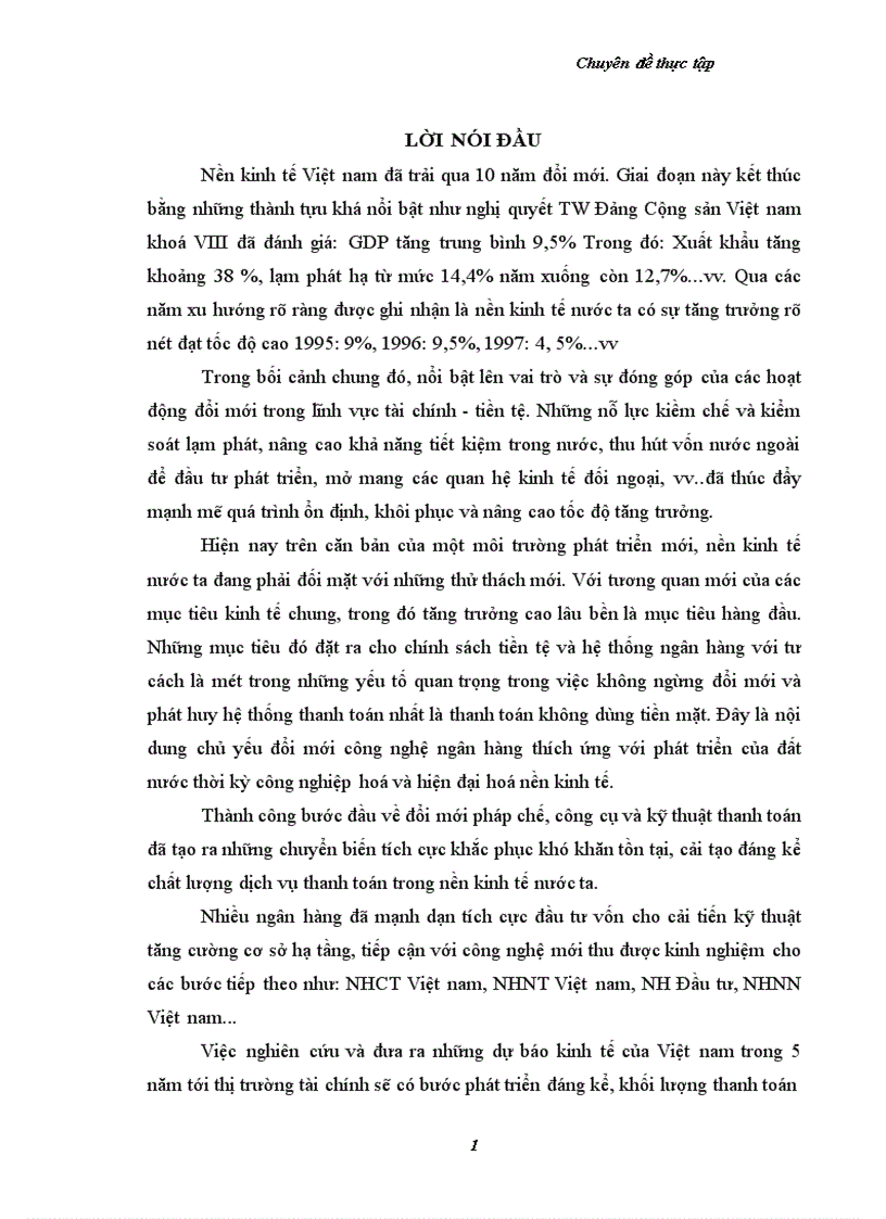 image for page Một số kiến nghị nhằm nâng cao chất lượng thanh toán không dùng tiền mặt tại chi nhánh ngân hàng Công thương KVII HBT HN 1