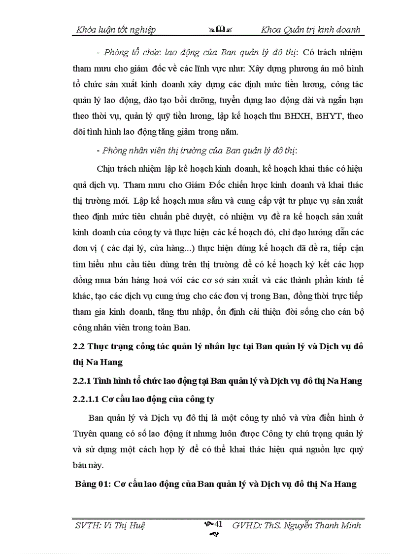 image for page Một số giải pháp nhằm hoàn thiện công tác quản lý nhân lực tại Ban quản lý và Dịch vụ đô thị Na Hang