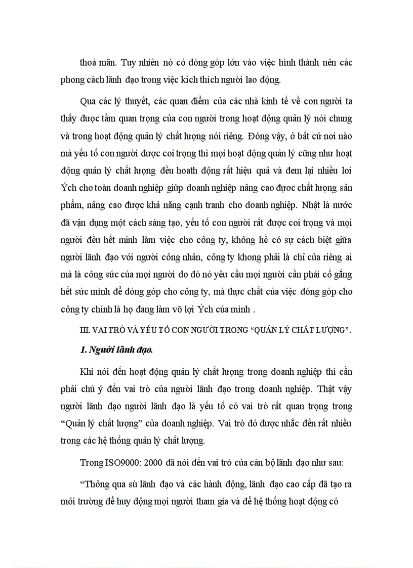 image for page Cơ sở lý luận về chất lượng quản lý chất lượng và yếu tố con người trong quản lý chất lượng