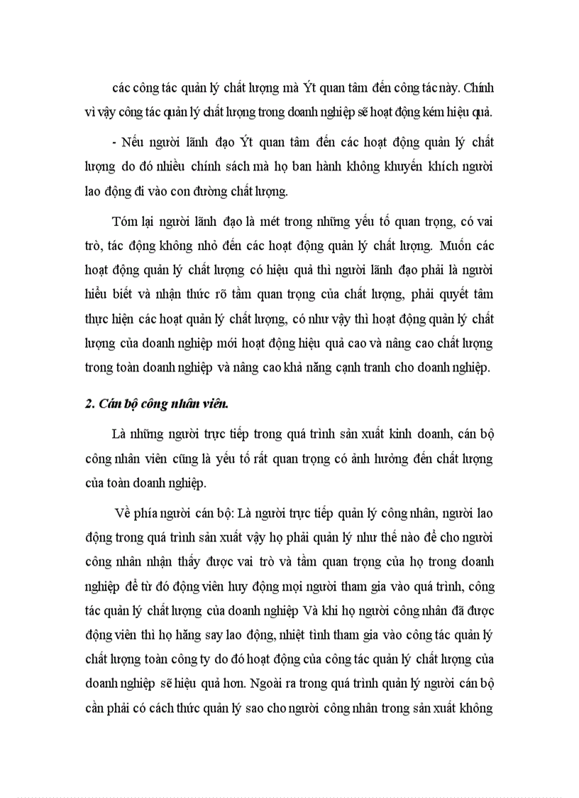 image for page Cơ sở lý luận về chất lượng quản lý chất lượng và yếu tố con người trong quản lý chất lượng