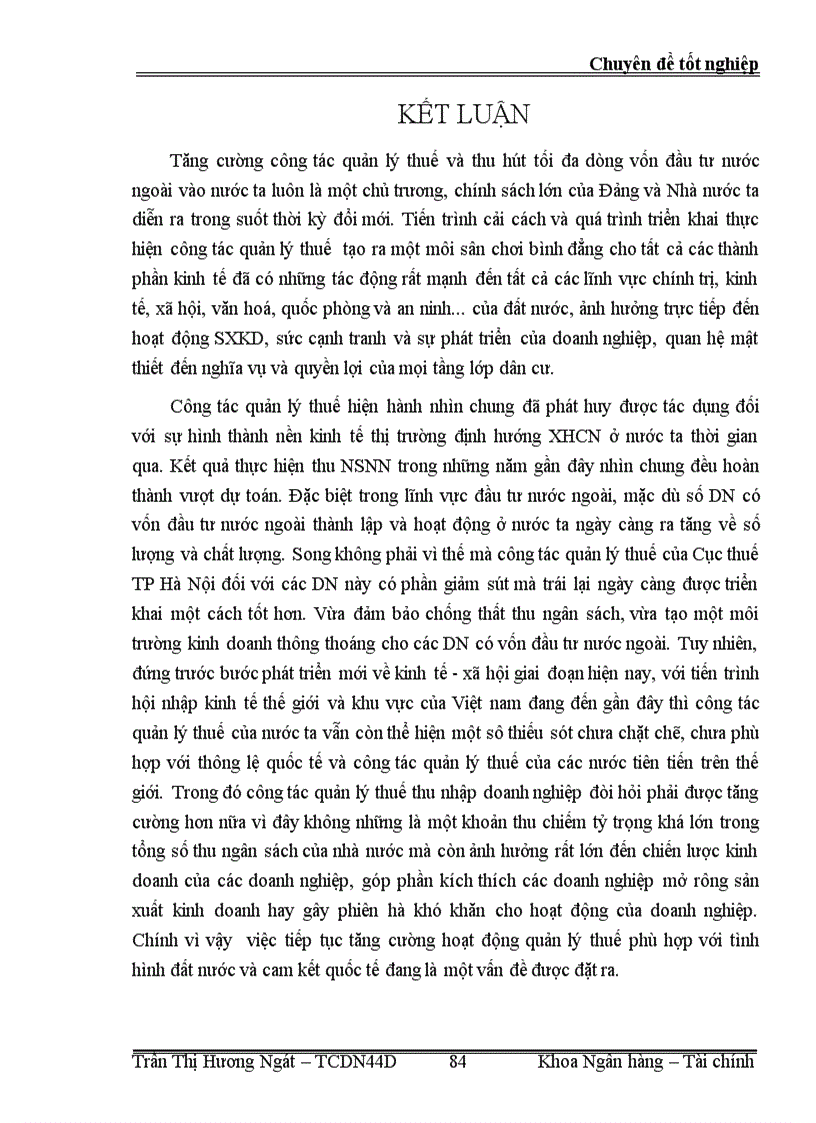 image for page Tăng cường hoạt động quản lý thuế thu nhập doanh nghiệp đối với các doanh nghiệp có vốn đầu tư trực tiếp nước ngoài tại Cục thuế Hà Nội