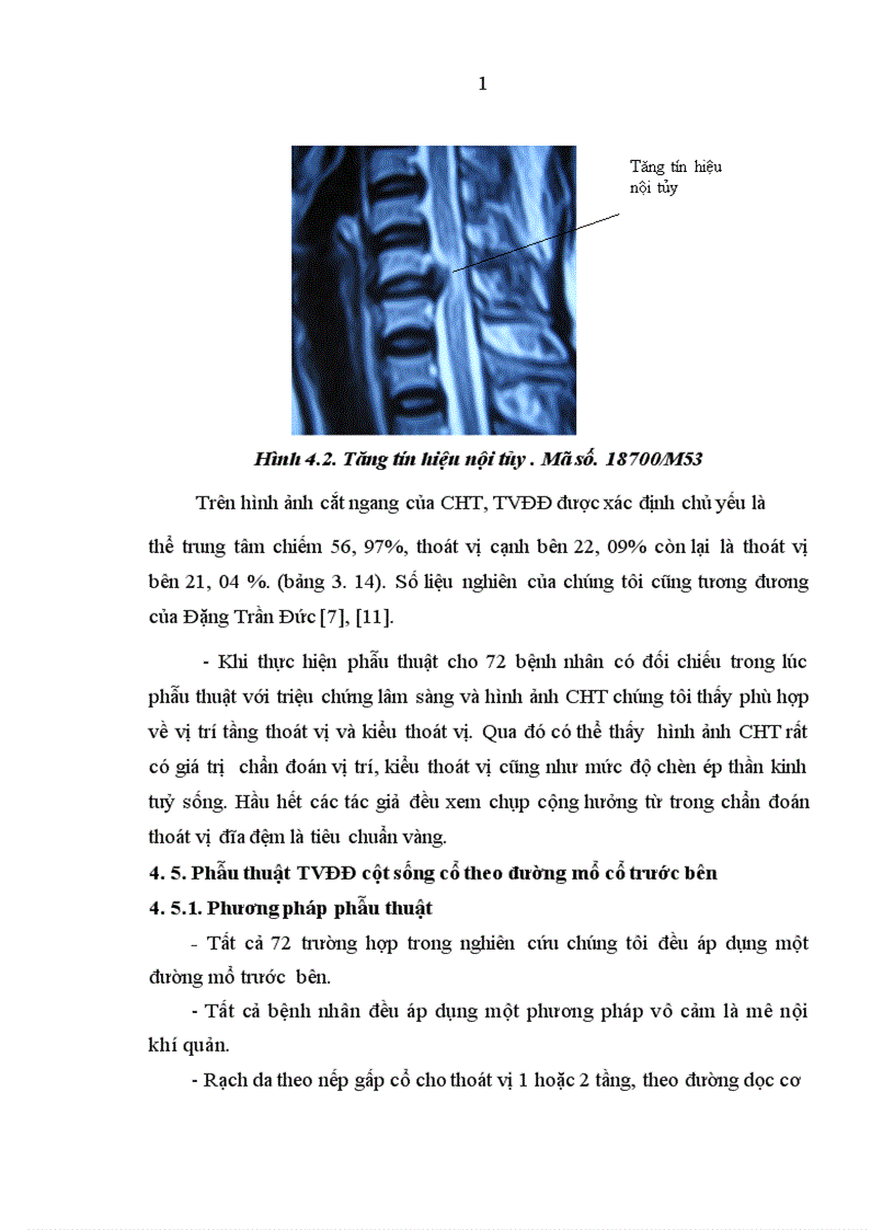 image for page Nghiên cứu chẩn đoán và kết quả điều trị phẫu thuật thoát vị đĩa đệm cột sống cổ bằng đường mổ cổ trước bên tại Bệnh viện Việt Đức