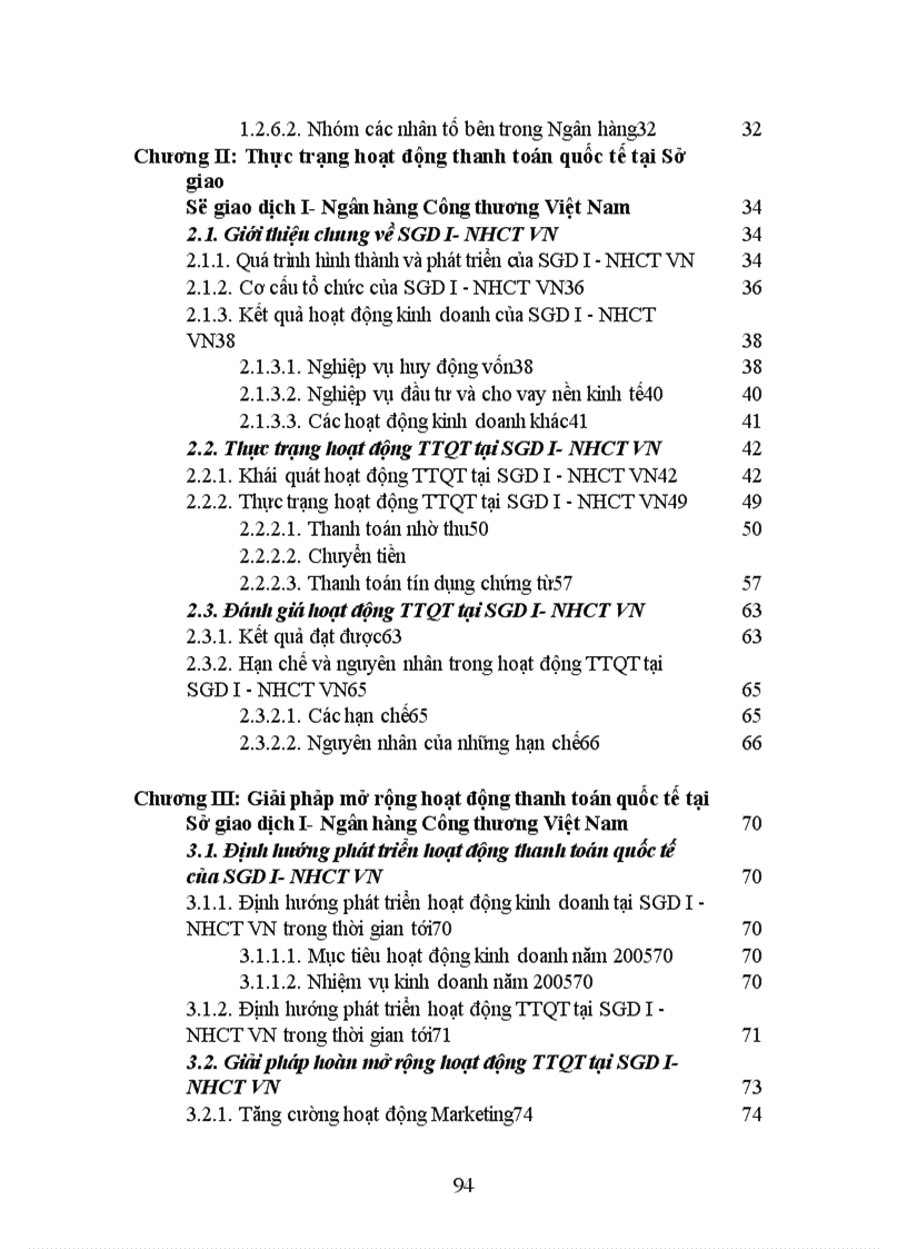 image for page Giải pháp mở rộng hoạt động thanh toán quốc tế tại Sở giao dịch I Ngân hàng Công thương Việt Nam 1