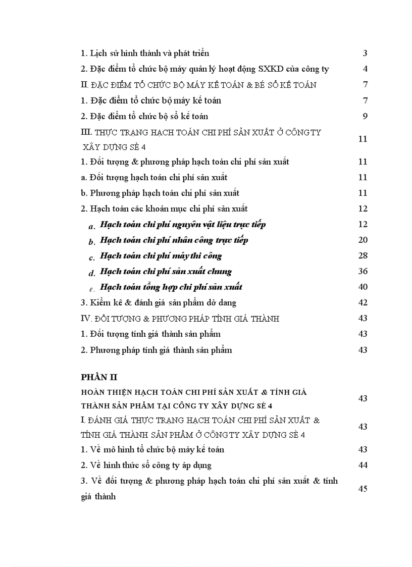 image for page Hoàn thiện hạch toán chi phí sản xuất và tính giá thành sản phẩm xây lắp tại Công ty Xây dựng số 4 Hà Nội 1