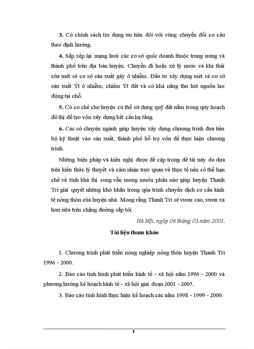 image for page Phương hướng và những biện pháp chủ yếu chuyển dịch cơ cấu kinh tế nông thôn ở huyện Thanh Trì