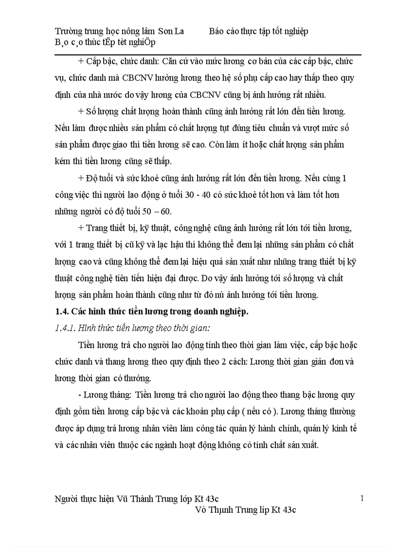 image for page Thực trạng hạch toán tiền lương và các khoản trích theo lương tại Công ty cổ phần thực phẩm Sơn La