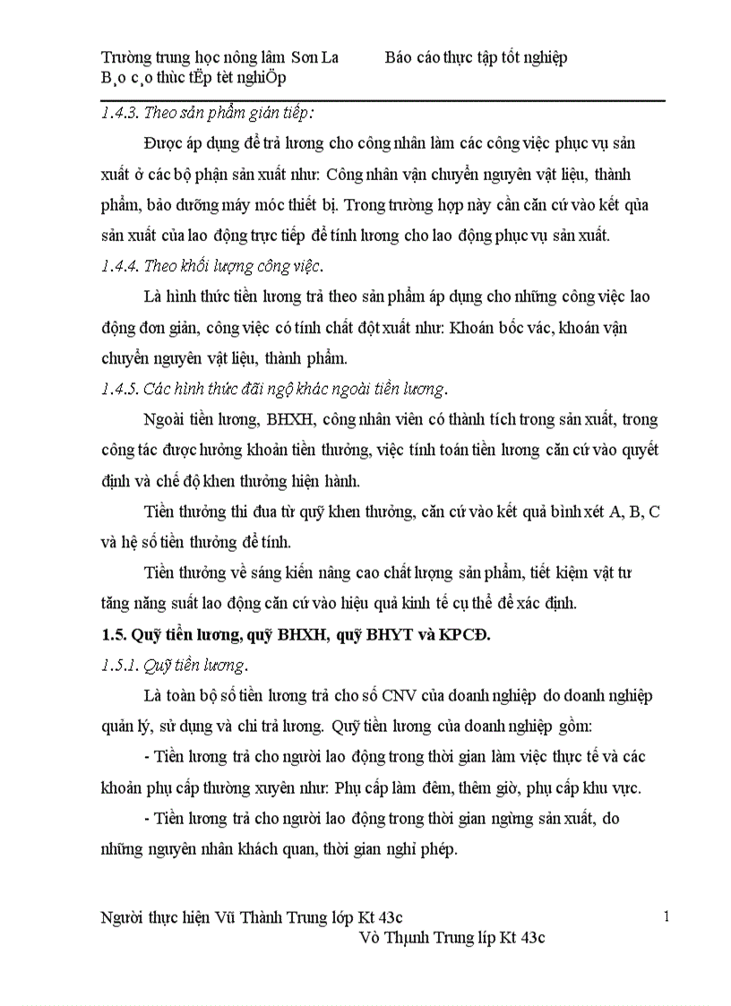 image for page Thực trạng hạch toán tiền lương và các khoản trích theo lương tại Công ty cổ phần thực phẩm Sơn La