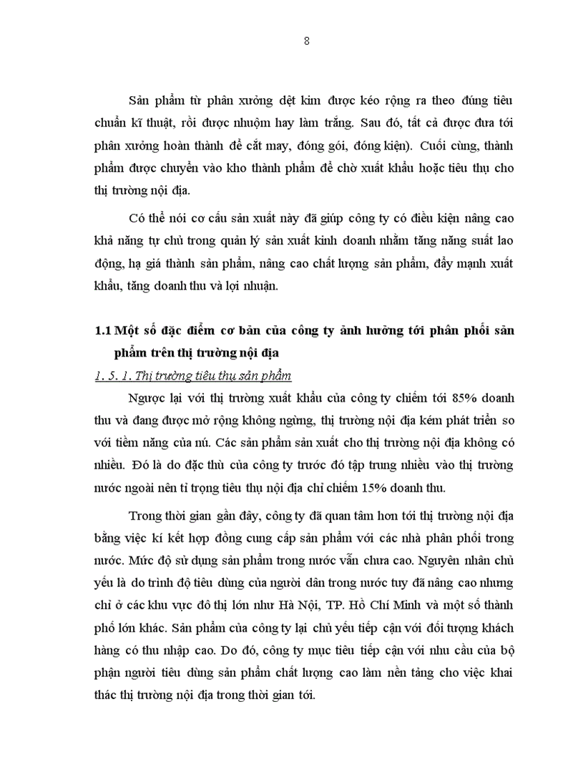 image for page Phát triển kênh phân phối sản phẩm của công ty Dệt Minh Khai trên thị trường nội địa