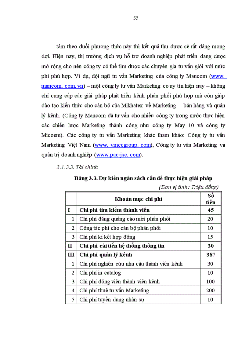 image for page Phát triển kênh phân phối sản phẩm của công ty Dệt Minh Khai trên thị trường nội địa