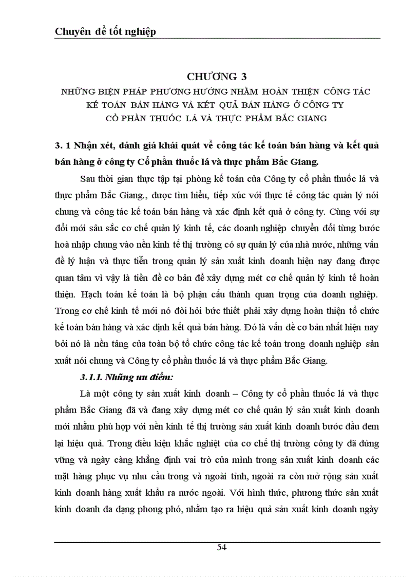 image for page Tổ chức kế toán bán hàng và xác định kết quả bán hàng ở công ty cổ phần thuốc lá và chế biến thực phẩm Bắc Giang 1