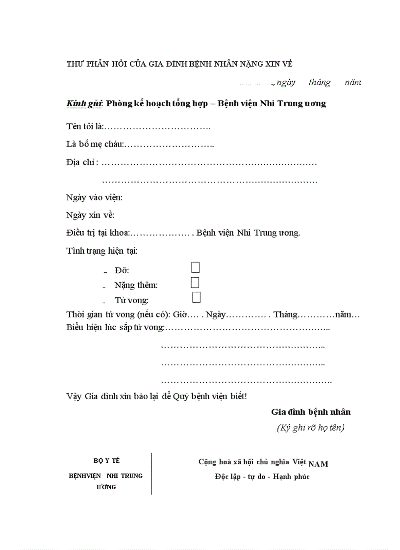 image for page Nghiên cứu tình hình và các nguyên nhân tử vong ở trẻ em tại Bệnh viện Nhi Trung ương từ tháng 9 2006 đến tháng 8 2008