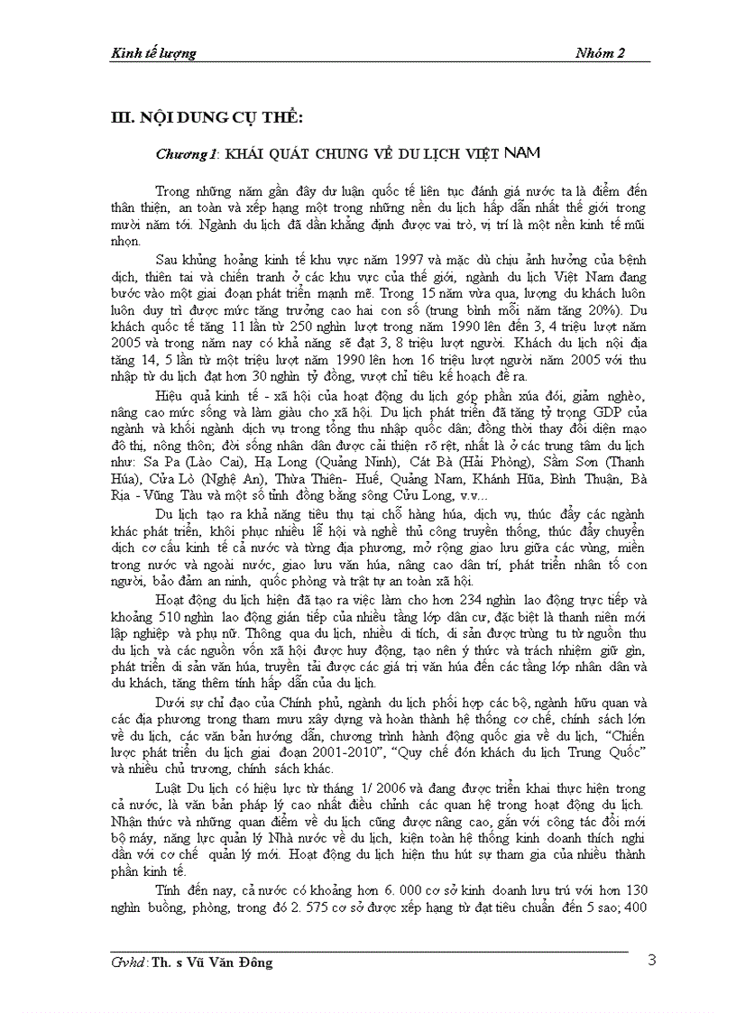 image for page Mô hình kinh tế lượng ứng dụng trong việc dự báo về doanh thu của ngành du lịch Việt Nam