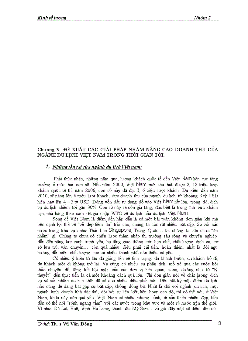 image for page Mô hình kinh tế lượng ứng dụng trong việc dự báo về doanh thu của ngành du lịch Việt Nam