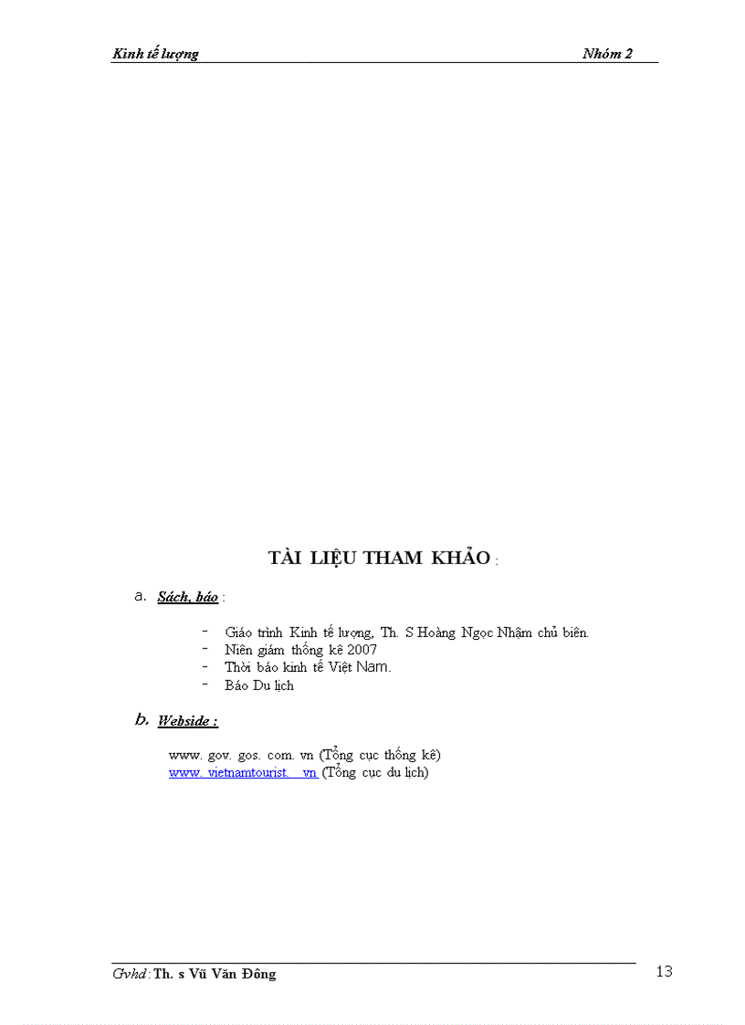 image for page Mô hình kinh tế lượng ứng dụng trong việc dự báo về doanh thu của ngành du lịch Việt Nam