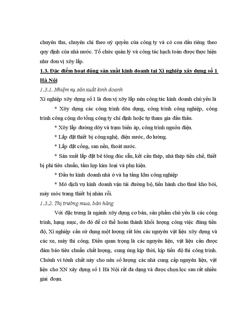 image for page Nhận xét đánh giá về tổ chức hoạt động sản xuất kinh doanh và tổ chức công tác kế toán tại Xí nghiệp xây dựng số 1 Hà Nội