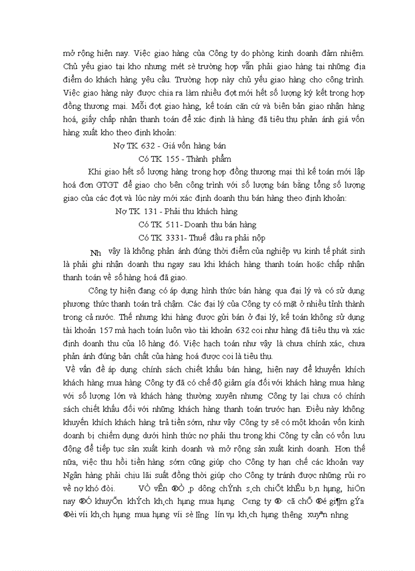 image for page Hoàn thiện kế toán tiêu thụ thành phẩm và xác định kết quả tiêu thụ thành phẩm tại công ty TNHH TH 1