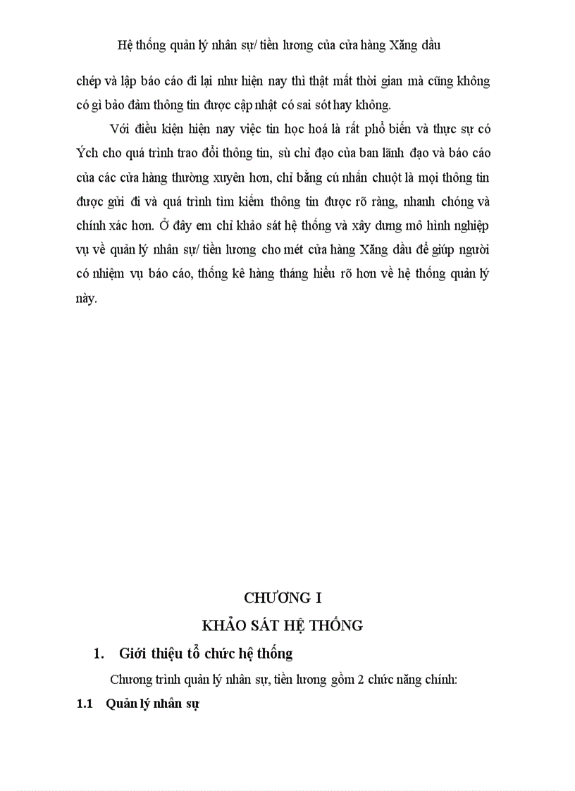 image for page Hệ thống quản lý nhân sự tiền lương của cửa hàng Xăng dầu 1