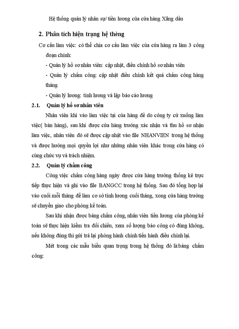 image for page Hệ thống quản lý nhân sự tiền lương của cửa hàng Xăng dầu 1