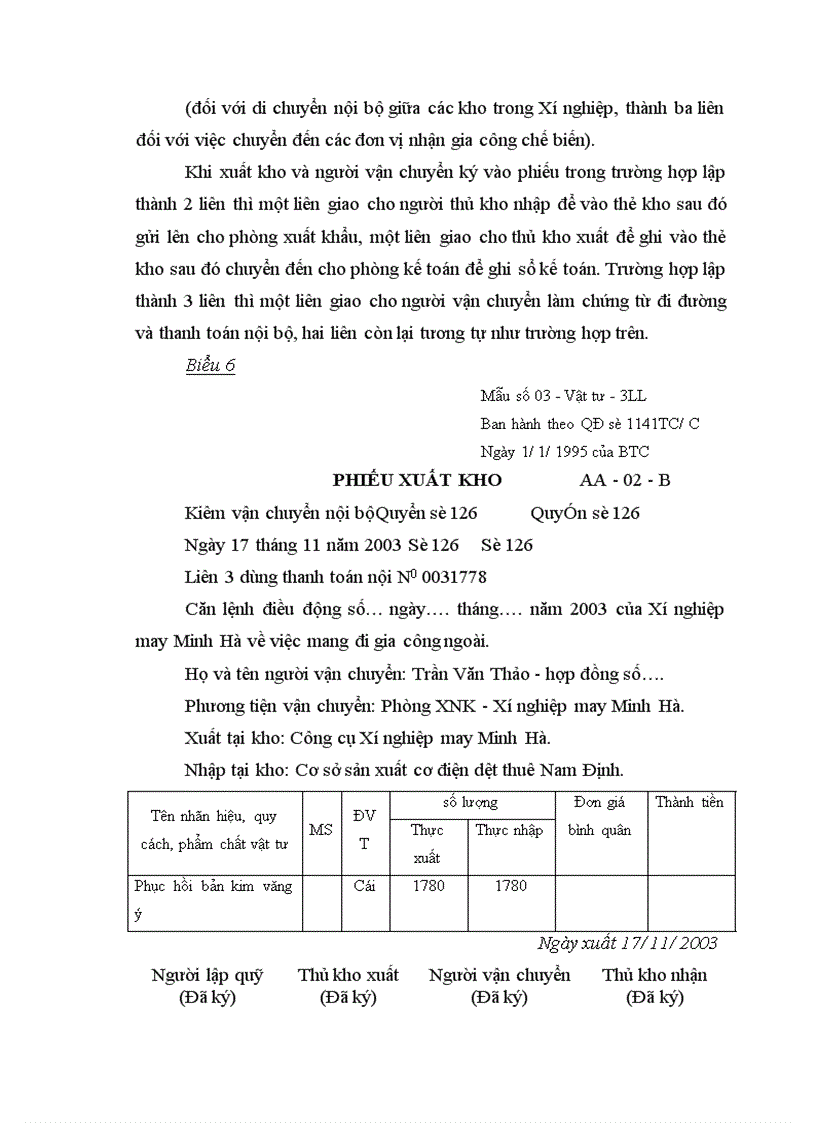image for page Tổ chức kế toán nguyên vật liệu và phân tích tình hình quản lý sử dụng nguyên vật liệu tại Xí nghiệp may Minh Hà 1