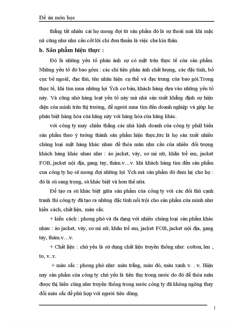 image for page Sản phẩm dệt may xét từ góc độ marketing và các giải pháp về sản phẩm trong hoạt động marketing của Công ty may Chiến Thắng 1
