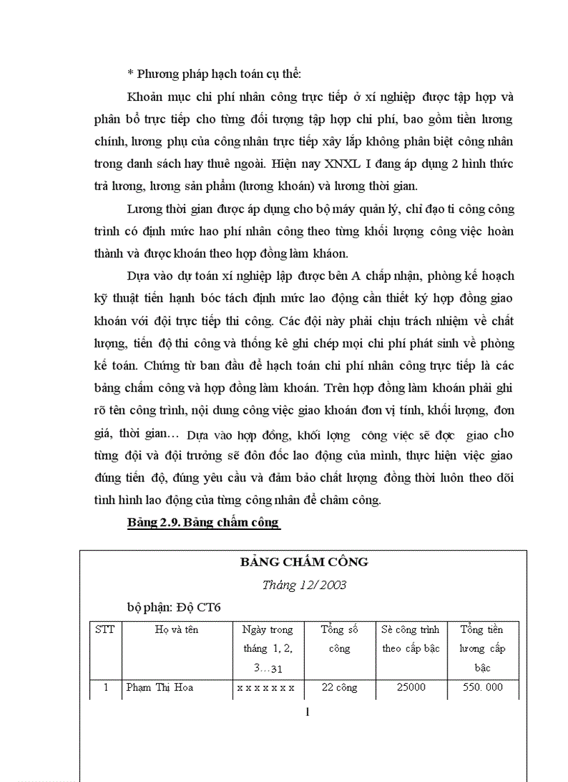 image for page Một số ý kiến đóng góp nhằm hoàn thịên kế toán chi phí sản xuất và tính giá thành sản phẩm xây lắp Xí nghiệp xây lắp I