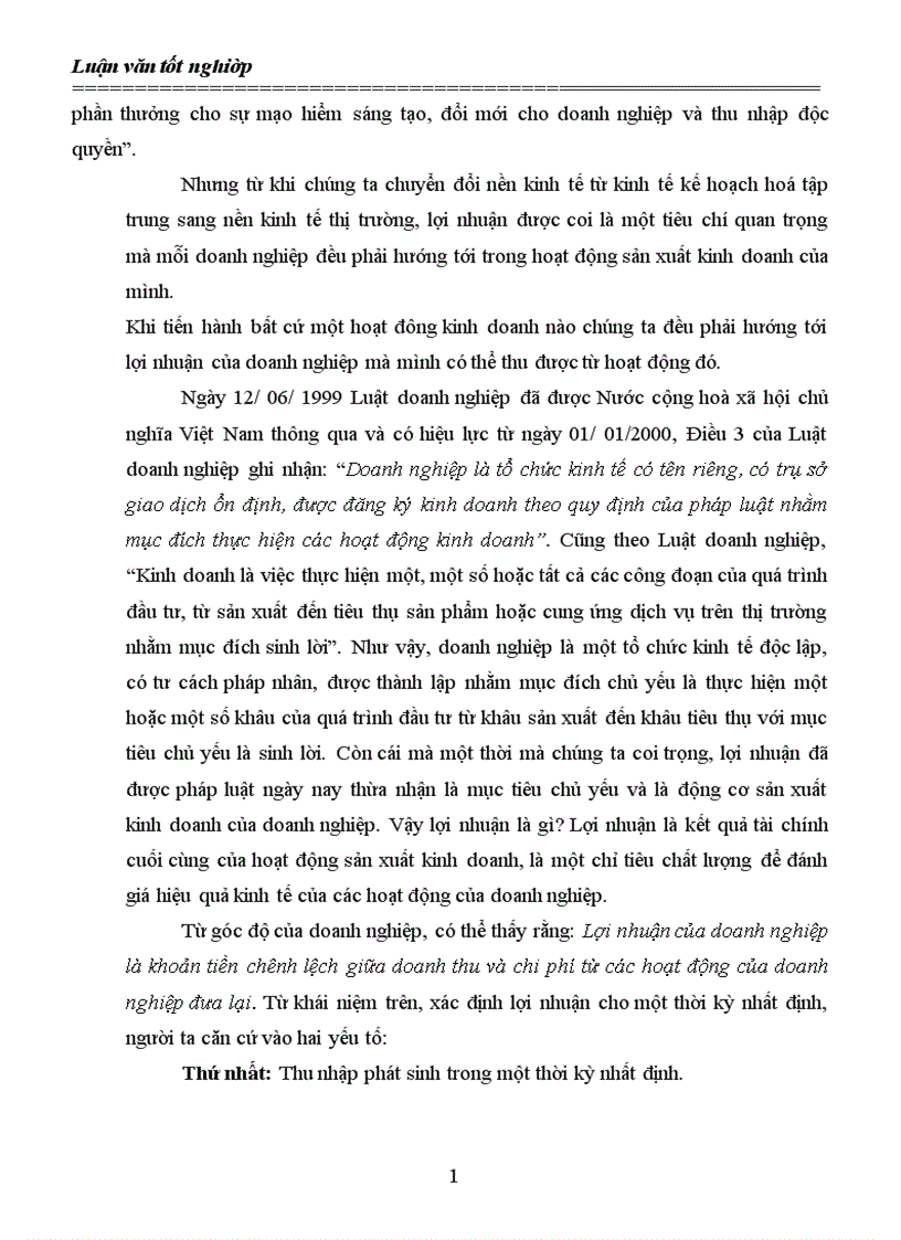 image for page Lợi nhuận và các giải pháp góp phần tăng lợi nhuận tại Công ty cổ phần phát triển công nghệ nông thôn 1