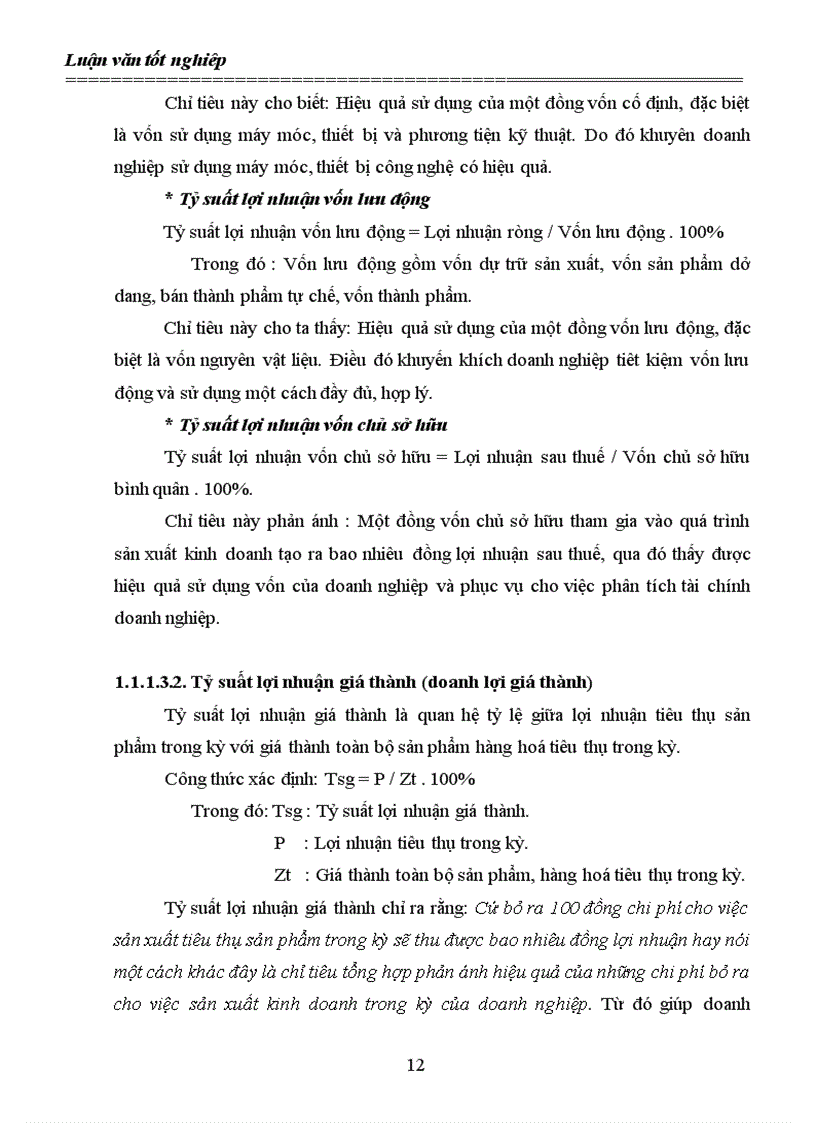 image for page Lợi nhuận và các giải pháp góp phần tăng lợi nhuận tại Công ty cổ phần phát triển công nghệ nông thôn 1