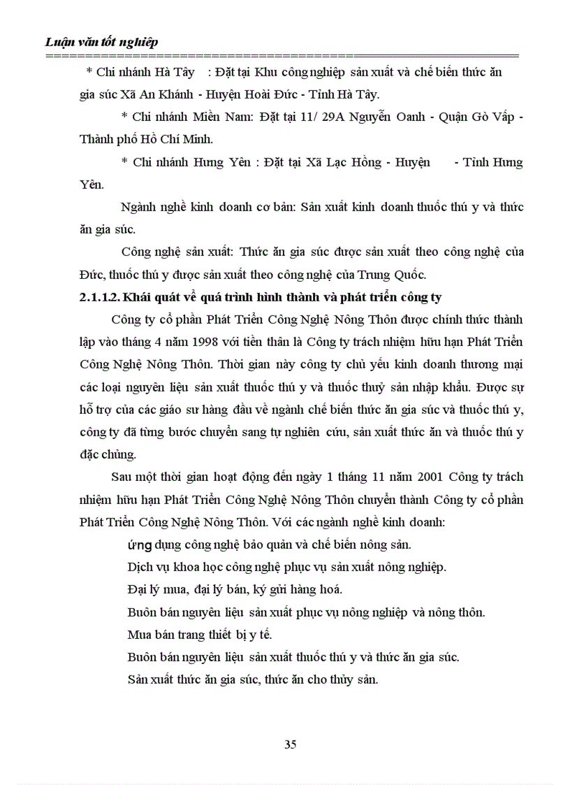 image for page Lợi nhuận và các giải pháp góp phần tăng lợi nhuận tại Công ty cổ phần phát triển công nghệ nông thôn 1