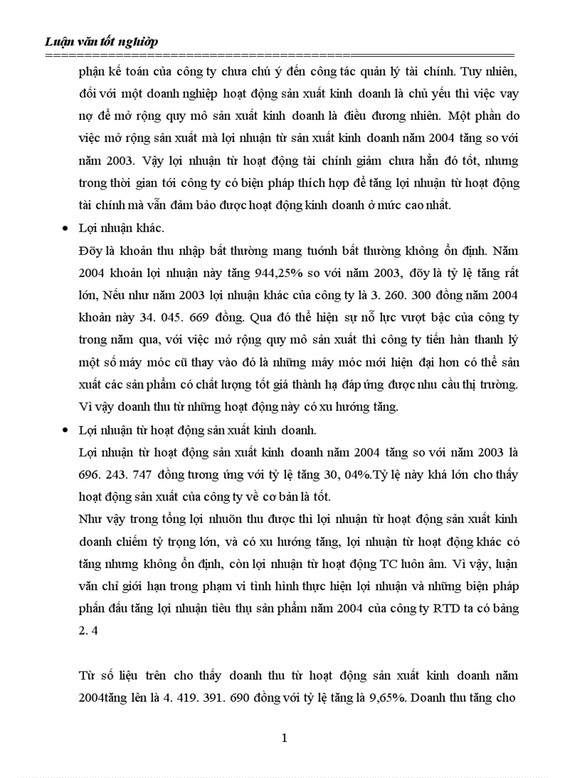 image for page Lợi nhuận và các giải pháp góp phần tăng lợi nhuận tại Công ty cổ phần phát triển công nghệ nông thôn 1