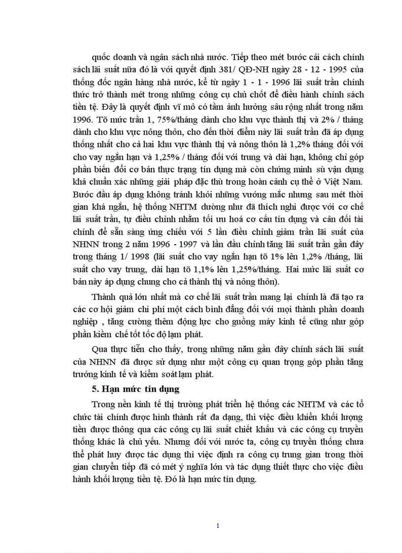 image for page Sử dụng chính sách tiền tệ nhằm kiểm soát lạm phát 1