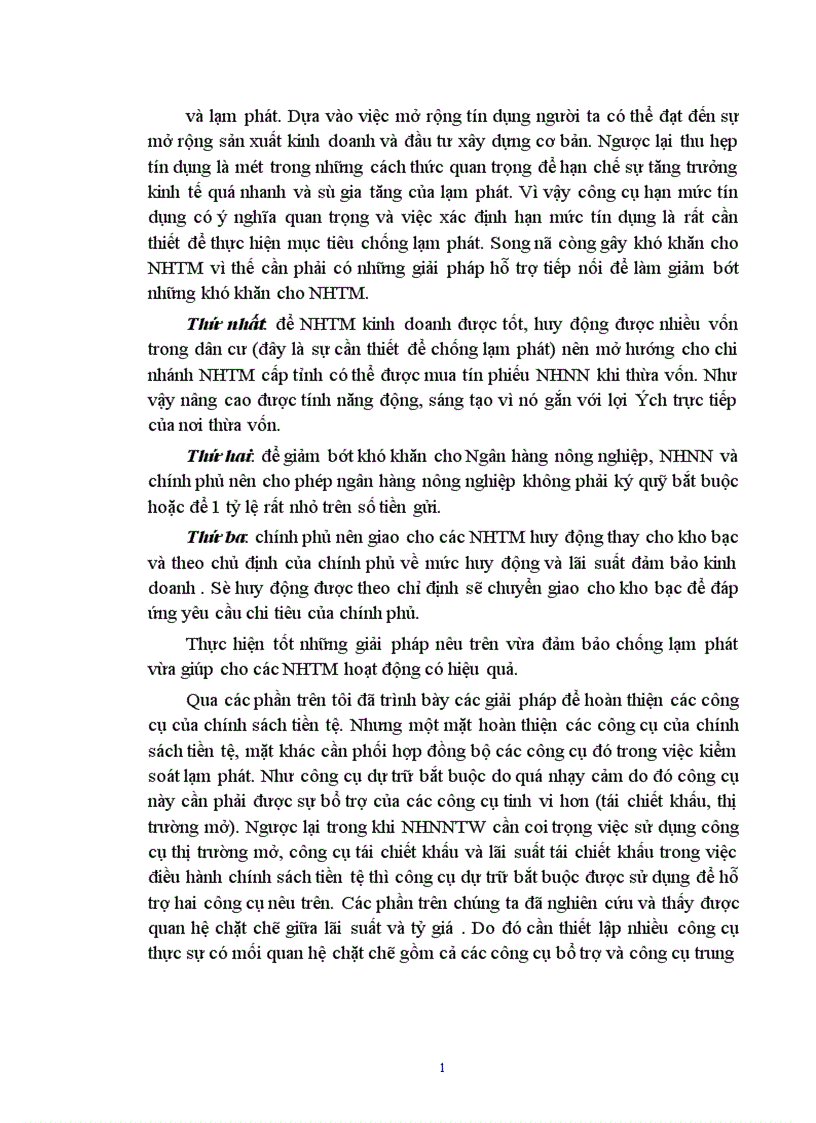 image for page Sử dụng chính sách tiền tệ nhằm kiểm soát lạm phát 1