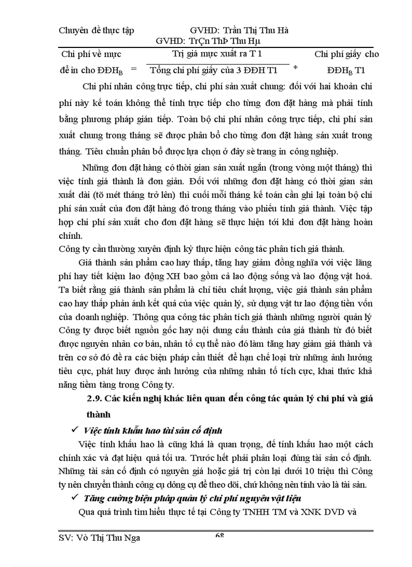 image for page Hoàn thiện Công Tác Kế toán hạch toán chi phí sản xuất và tính giá thành sản phẩm tại Công ty TNHH TM và XNK DVD 1