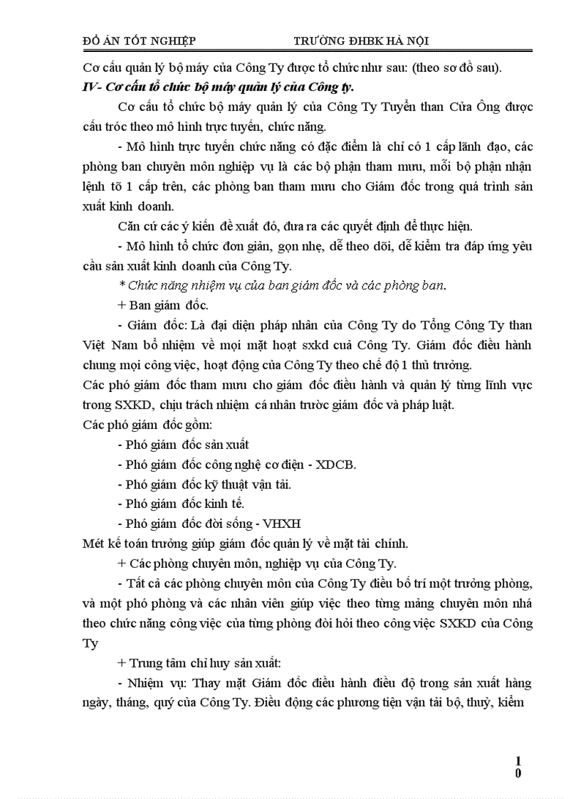 image for page Phân tích hiệu quả sản xuất kinh doanh và một số biện pháp nâng cao hiệu quả sản xuất kinh doanh của Công ty Tuyển than Cửa Ông